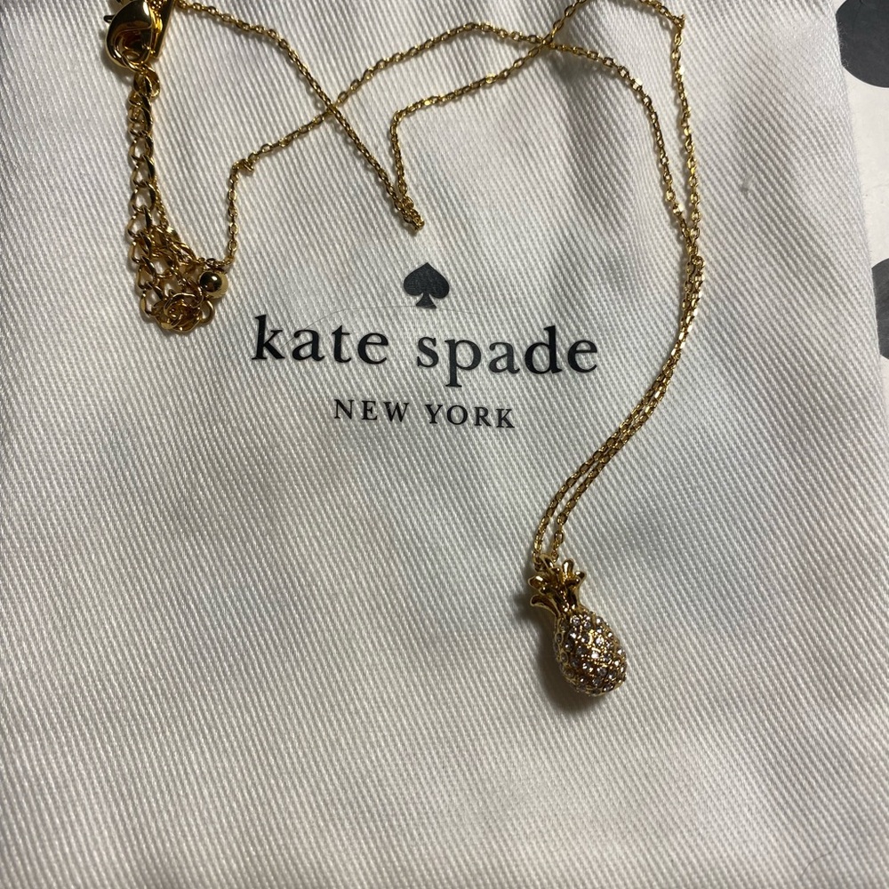 Kate Spade Gold Pineapple Charm Necklace